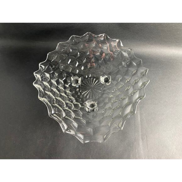 Fostoria American Clear 3-Toed Flared Serving Bowl - Vintage 1940s - Picture 3 of 6